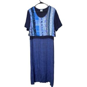 Vintage Rabbit Designs Maxi Dress Size 16
